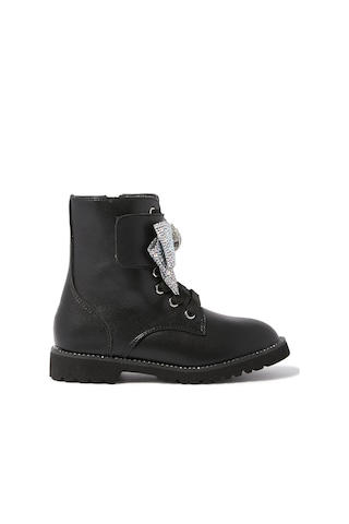 Kurt Geiger Çocuklar Için Mini Kensington Kemerli Botlar Siyah