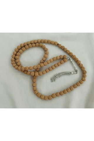 Tesbih 99 Lük 10 Mm Doğal Rudraksha Rudraşka Tespih