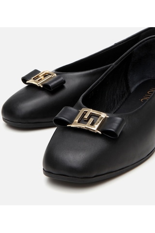 Hotiç Kadın Deri Siyah Tokalı Babet 01ayh309040a100 Siyah-black Siyah