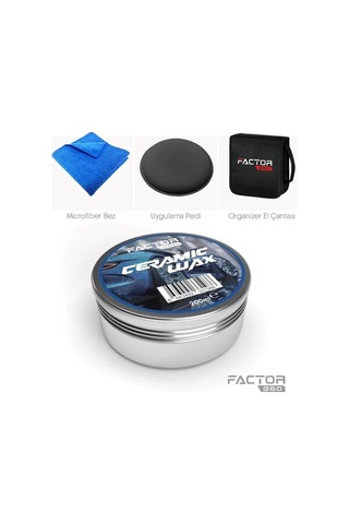 Factor360 Oto Seramik Etkili Wax Boya Koruma Parlatma Cilası Ceramic Wax Blue Edition