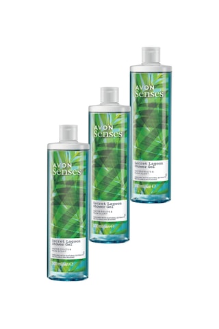 Avon Senses Secret Lagoon Su Meymeleri ve Misk Kokulu Duş Jeli 3 x 500 ML