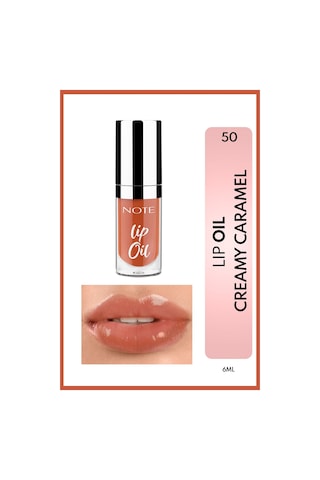 Note Cosmetics Lip Oil Nemlendirici Ve Parlatıcı Dudak Bakım Yag I - 50 Creamy Caramel - Kahverengi Caramel