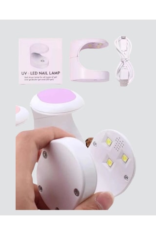 Mini Tırnak Kurutucu Hızlı Kurutma İçin Uvled Işık Teknolojisi 1