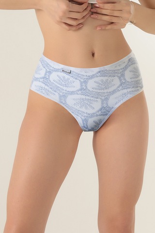 Doremi Yüksek Bel %100 Doğal Pamuk Likralı Rahat Kalıp Kadın Bato Külot Çok Renkli