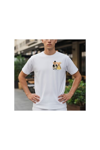 Urbantrendstore Unisex Çift Sevgili Eş Sade Basic Yazlık Beyaz Tshirt Oversize Fit Rahat Geniş Salaş T-shirt Günlük Tişört Beyaz