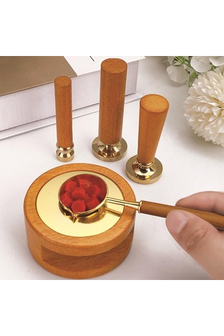 Sanat Temalı Mum Mührü Seti Sarı 2 Karışık