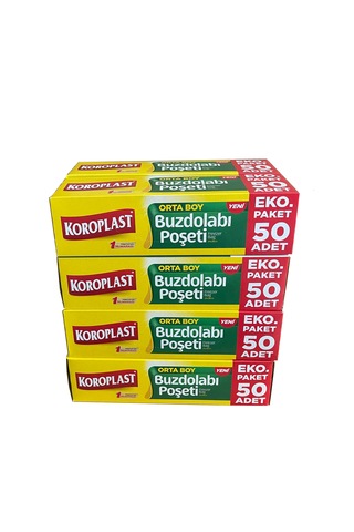 Koroplast Orta Boy Buzdolabı Poşeti 8 x 50'li