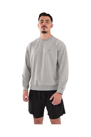 Musclecloth Basic Sweatshirt Gri Melanj Gri
