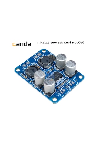 Tpa3118 Ses Amfi Modülü 60W Dc 8-24V Mono Devre