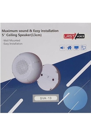 Lastvoice Sva-13 Sıva Üstü Alçıpan Tavan Hoparlörü 13 Cm 10 Watt
