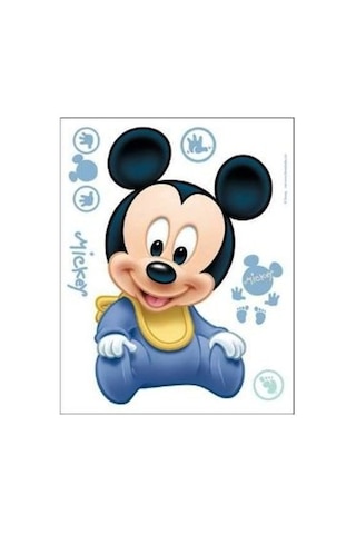 Mickey Mouse Çocuk Odası Stıcker Karanlıkta Parlar Duvar Süsü (537954870)