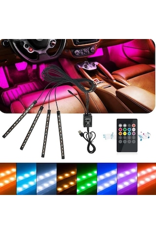 12 Ledli Ayak Altı Led Lamba Sese Ve Müziğe Duyarlı Led (505981720)