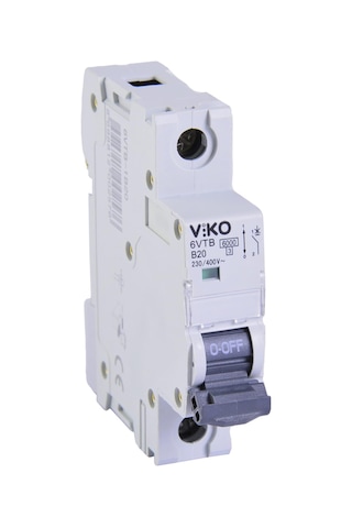 Viko 6vtb-1b20 Otomatik Sigorta 6ka B Tipi 1 Kutup 20a 10