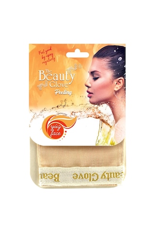 The Beauty Glove Yüz İçin %100 Viskoz Banyo Eldiveni Turuncu