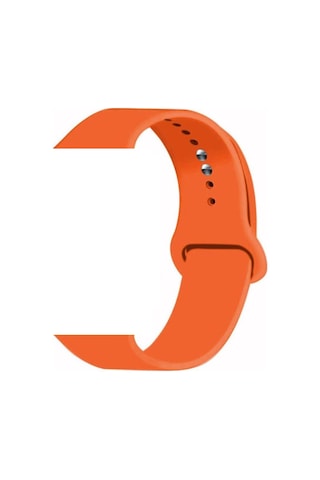Watch Kordon 2 3 4 5 Seri 42-44 Mm Silikon Kordon Kayış-turuncu