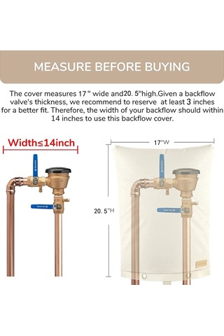 Sones Açık Hava Musluk Geri Akış Vanaları Donma Önleyici Kapak Su Musluk Koruyucu 43 X 52cm Diğer