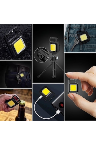 Buffer Anahtarlıklı, Açacaklı,güçlü Mıknatıslı 3 Farklı Led Modlu Mini Boy Asılabilen Led Kamp Aydınlatması,el Feneri Diğer