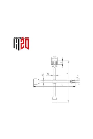 İzeltaş 1/2" Adaptorlü Bijon Anahtarı - 1975091322