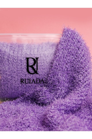 Extra Esnek Mor Banyo Lifi Tüm Cilt Tiplerine Uygun Duş Lifi - Unisex 30x40 Cm