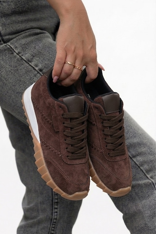 Tw Tonny White New York-048 Deri Spor Yürüyüş Günlük Sneaker Ayakkabı Kahverengi