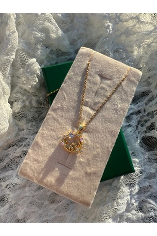 Regina Forest Moon Pendant Altın