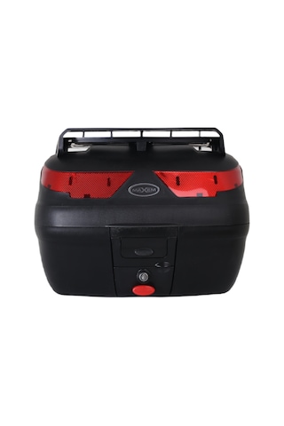 Motosiklet Arka Çantası Black 40 Litre Topcase Motor Çanta Full Sl-40 Siyah