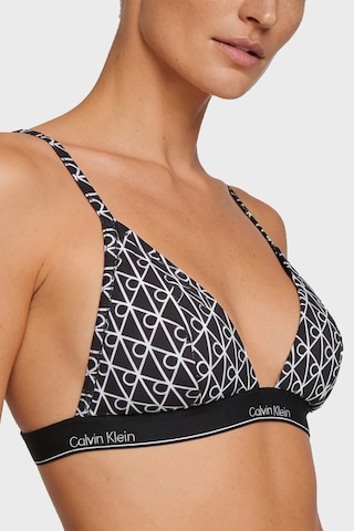 Calvin Klein Üçgen Logolu Bikini Üstü Lv00q6120832n Bayan Bikini Üstü Lv00q61208 32n Siyah-beyaz