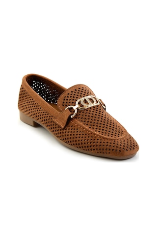 Bambi Taba Kadın Loafer Ayakkabı K01688010902 Taba