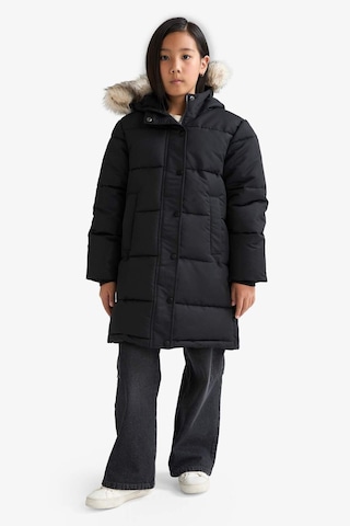 Defacto Kız Çocuk Kapüşonlu Fermuarlı Parka C8755a825aubk27 Siyah-bk27