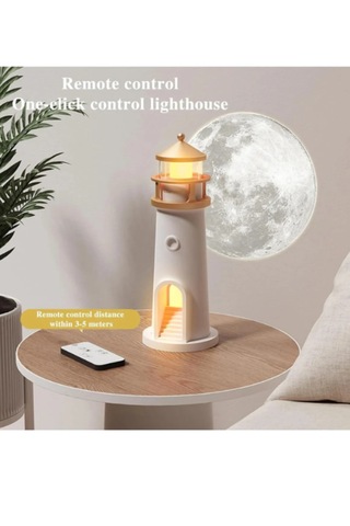 Led Deniz Feneri Ay Lambası Projektör Gece Lambası, Ay Işığı Pro