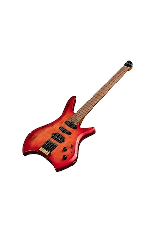New Orleans Hdl450 Kırmızı Headless Elektro Gitar + Gigbag Çanta