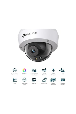 Tp-link Vıgı C240 2.8mm 4mp Full-color Dome Ip Kamera 1/3",30fps,fhd,h265+,poe