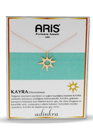 Ariş Kayra Sembolü Altın Kolye Nsoromma