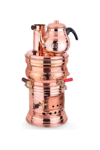 Alttan Sobalı 1 Demlik Bakır 4 L Semaver Alttan Sobalı 1 Demlik Bakır 4 L Semaver