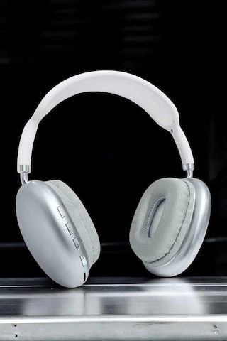 P9 - 836 - Plus Kablosuz Kulak Üstü Bluetooth Kulaklık Beyaz Mikrofonlu Kulaküstü - Ece-umay - Kablosuz Kulaklık