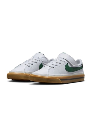 Nike Court Legacy Psv Leather Kids Sneaker Hakiki Deri Günlük Çocuk Günlük Spor Ayakkabı Beyaz