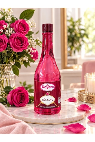 Seruse Gıdaya Eklenebilir İçilebilir Gıdaya Uygun Gül Aromalı Gül Suyu 400 ML