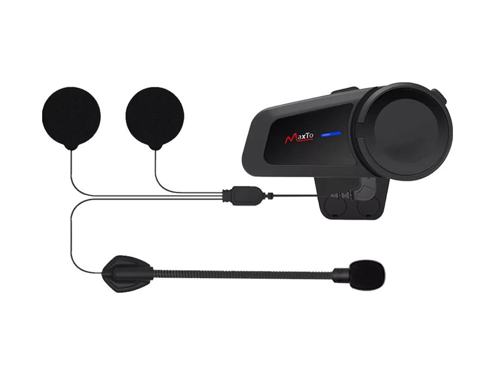 Powermaster M2 Motosiklet Kask Bluetooth Intercom Kulaklık 10 Saat Kullanım Bluetooth Kulaklık