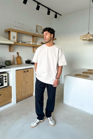 Basic Oversize Tişört Taş Rengi Taş