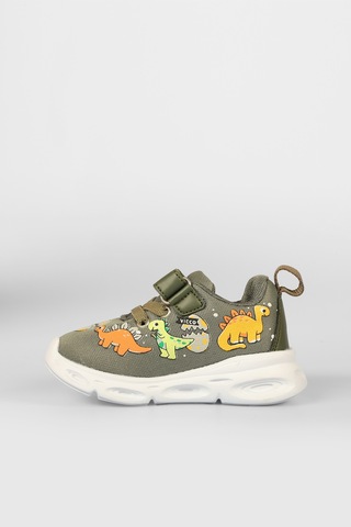 Vicco Dino Işıklı Erkek Okul Öncesi Haki Spor Ayakkabı Haki