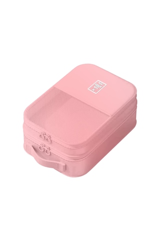 Suntek Seyahat Ayakkabı Çantası El Erkek Kadın Saplı Pembe Pembe