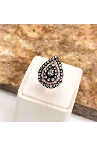 Elmas Montür Rosegold Özel Üretim Gümüş Set Takım - Lvrset12 Rose Gold