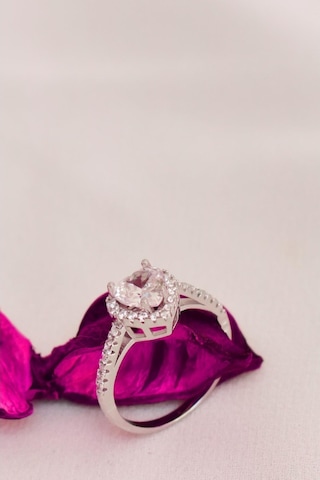 Brezza Lusso Jewelry Pırlanta Model Kalpli Tektaş Bayan Yüzük - 555846530
