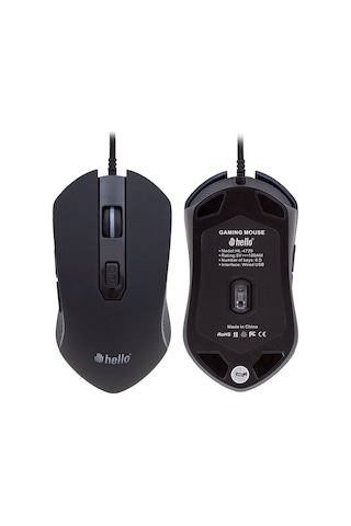 Hello HL-4729 Kablolu LED Aydınlatmalı Oyuncu Mouse