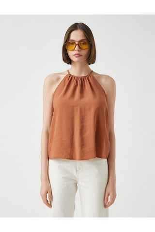 Koton Halter Yaka Atlet Kahverengi 2sak30027pw Kahve