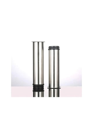 Novahub Mobilya Ayakları - Kanepe Masa Dolaplar İçin Yüksekliği Ayarlanabilir Paslanmaz Çelik 4 Ayağı - 25-265mm Set -