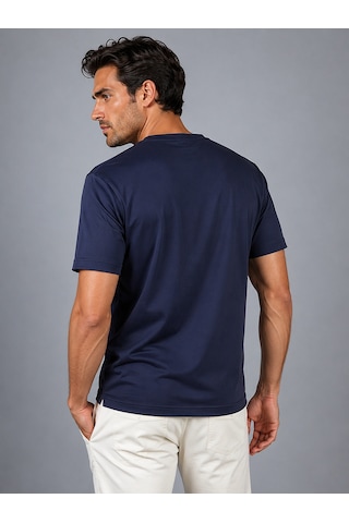 Bisse Lacivert V Yaka Basic T-shirt Ts26y26101 D39