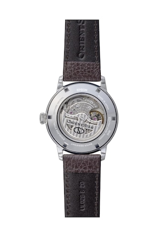 Orient Star Re-bs0001e00b Kurmalı Otomatik Deri Kahverengi Yeşil Kadran Safir Cam 39 Mm Erkek Kol Saati Gri