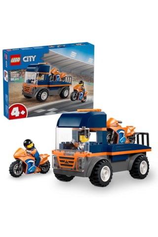 LEGO® City Motosiklet Taşıyıcı - Oyuncak Araç Yapım Seti 60491-4 Yaş ve Üzeri Çocuklar İçin Yaratıcı Oyuncak Yapım Seti (88 Parça)