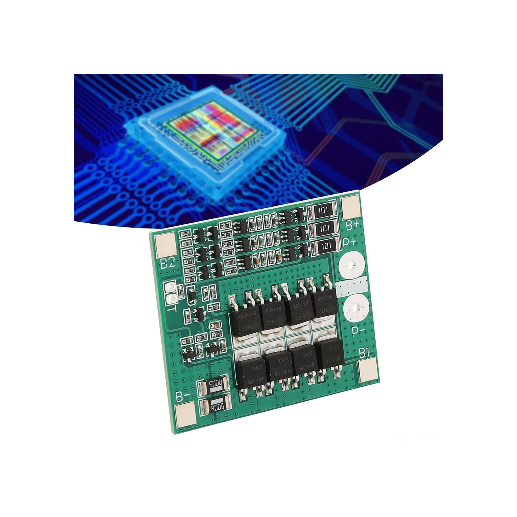 Tenfowee 12v 40a Lityum Pil Koruma Kartı 3 Seri, Dengeleme Özelliği, Hızlı Soğutma, Aşırı Şarj/kurutma/akım Koruması